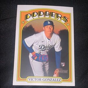 Dodgers Victor Gonzalez Baseball Card
